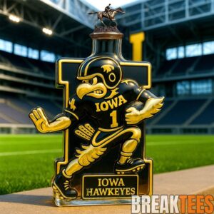 Iowa Hawkeyes Mascot Limited Edition Whiskey Bottle 4