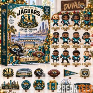 Jacksonville Jaguars 2026 31st Anniversary Advent Calendar