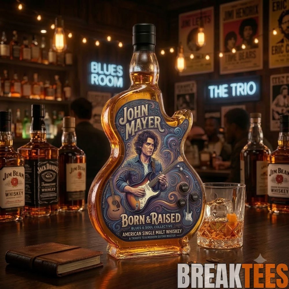 John Mayer Born Raised Guitar Legends Whiskey Tennessee Whiskey Decanter John Mayer Born Raised Guitar Legends Whiskey Tennessee Whiskey Decanter