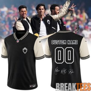 Jonas Brothers Limited Edition Signature Football Jersey Custom