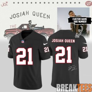 Josiah Queen “Damascus Road Tour” 2027 Limited Edition Signature Football Jersey Custom
