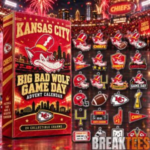 Kansas City Chiefs x Big Bad Wolf Game Day Advent Calendar 2026 – 24 Collectible Charms
