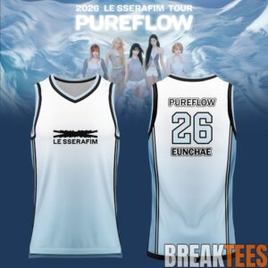 LE SSERAFIM – ‘PUREFLOW’ WORLD TOUR 2026 Limited Basketball Jersey 5