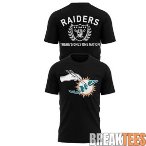 Las Vegas Raiders 2026 Gameday Dolphin Sushi Graphic T-Shirt 1