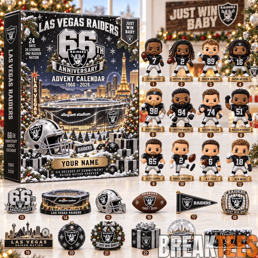 Las Vegas Raiders 2026 66th Anniversary Advent Calendar Las Vegas Raiders 2026 66th Anniversary Advent Calendar