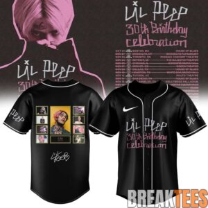 Lil Peep ”30th Birthday Celebration” Limited Edition Signature Baseball Jersey 1