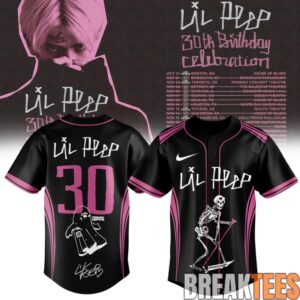 Lil Peep ”30th Birthday Celebration” Limited Edition Signature Baseball Jersey 3
