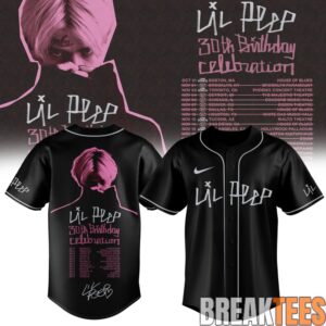 Lil Peep ”30th Birthday Celebration” Limited Edition Signature Baseball Jersey 4