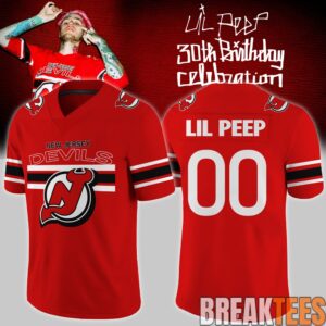 Lil Peep ”30th Birthday Celebration” Limited Edition Signature Custom Football Jersey