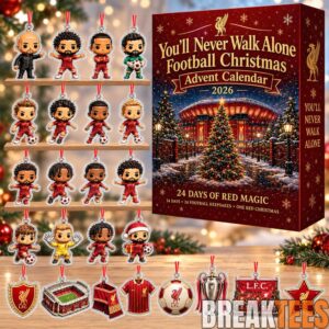 Liverpool You’ll Never Walk Alone Football Christmas Advent Calendar For Soccer Fans
