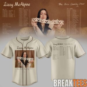 Lizzy MCalpine - The Over Country Tour Baseball Jersey 2 Lizzy MCalpine - The Over Country Tour Baseball Jersey 2