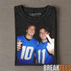 Los Angeles Chargers All Players Drinking & Middle Finger Tee 5