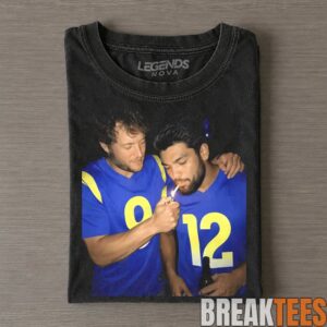 Los Angeles Rams Matthew Stafford & Puka Nacua Smoking & Drinking Tee