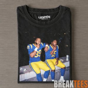 Los Angeles Rams Matthew Stafford & Puka Nacua Smoking & Drinking Tee 1