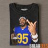 Los Angeles Rams Myles Garrett, Aaron Donald & Matthew Stafford Drinking & Middle Finger Tee