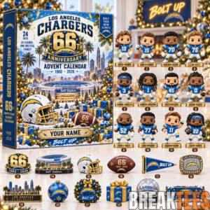 Los Angeles Chargers 66th Anniversary Bolt Up 2026 Advent Calendar