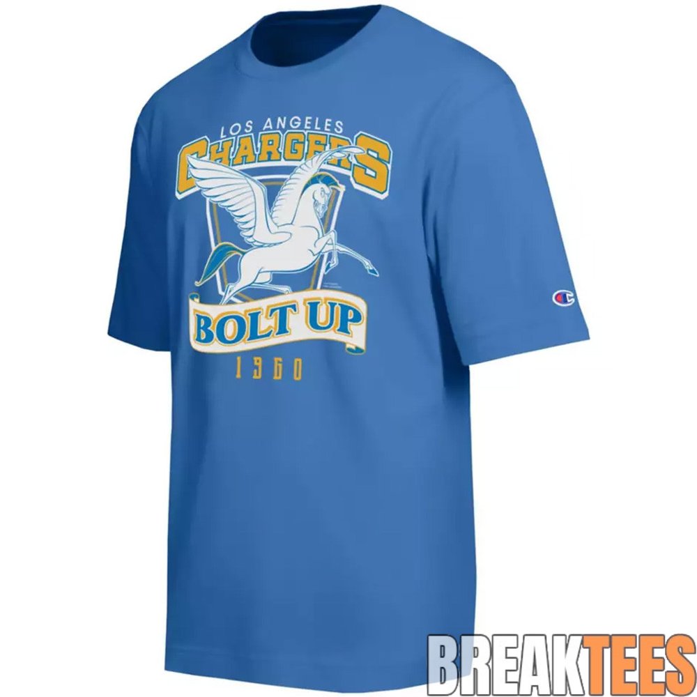 Los Angeles Chargers x Hercules and Pegasus Bolt Up 2026 Graphic T-Shirt Los Angeles Chargers x Hercules and Pegasus Bolt Up 2026 Graphic T-Shirt