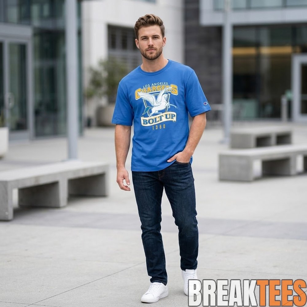 Los Angeles Chargers x Hercules and Pegasus Bolt Up 2026 Graphic T-Shirt Los Angeles Chargers x Hercules and Pegasus Bolt Up 2026 Graphic T-Shirt