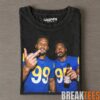Los Angeles Rams Aaron Donald & Matthew Stafford Playing Video Games Tee