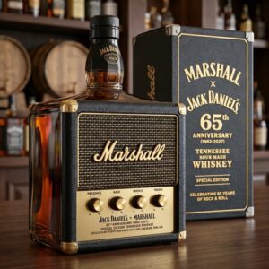 Marshall 65th Anniversary Collector’s Edition Whiskey Bottle