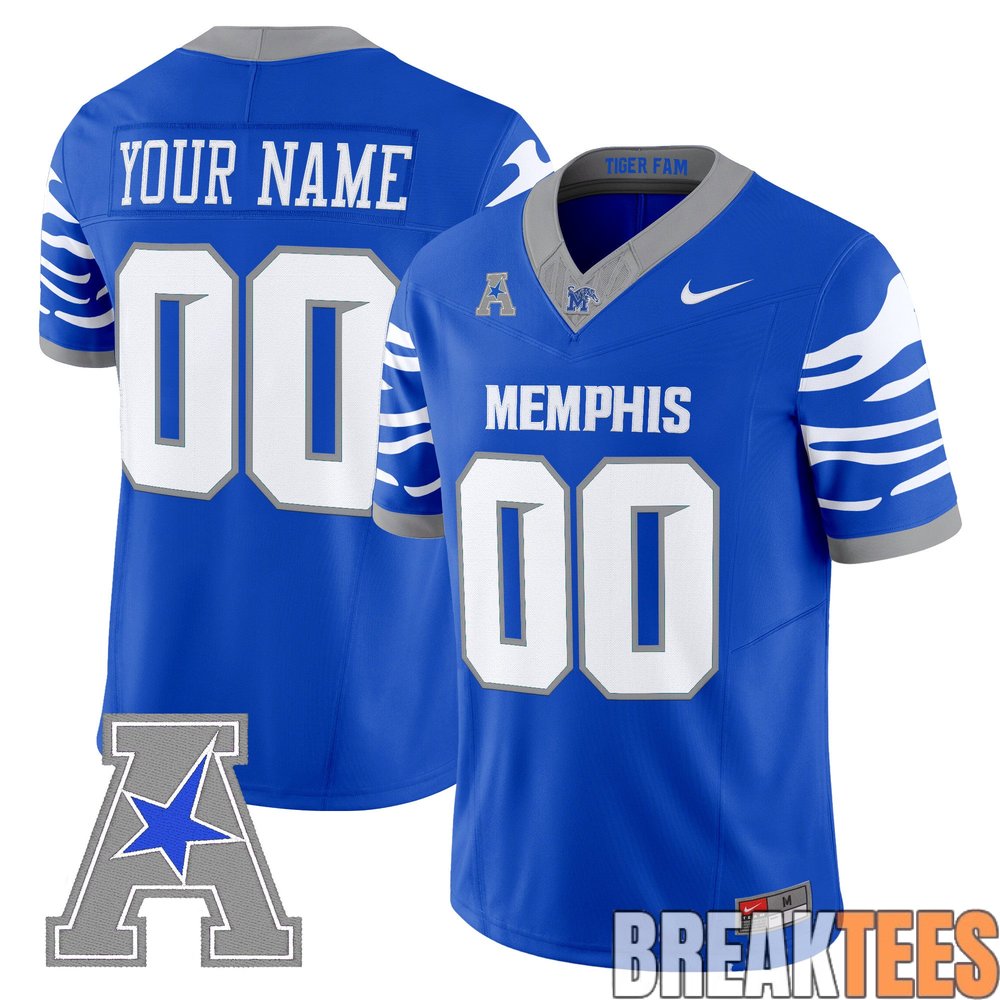 Memphis Tigers 2026 Custom Football Jersey – Stitched Memphis Tigers 2026 Custom Football Jersey – Stitched