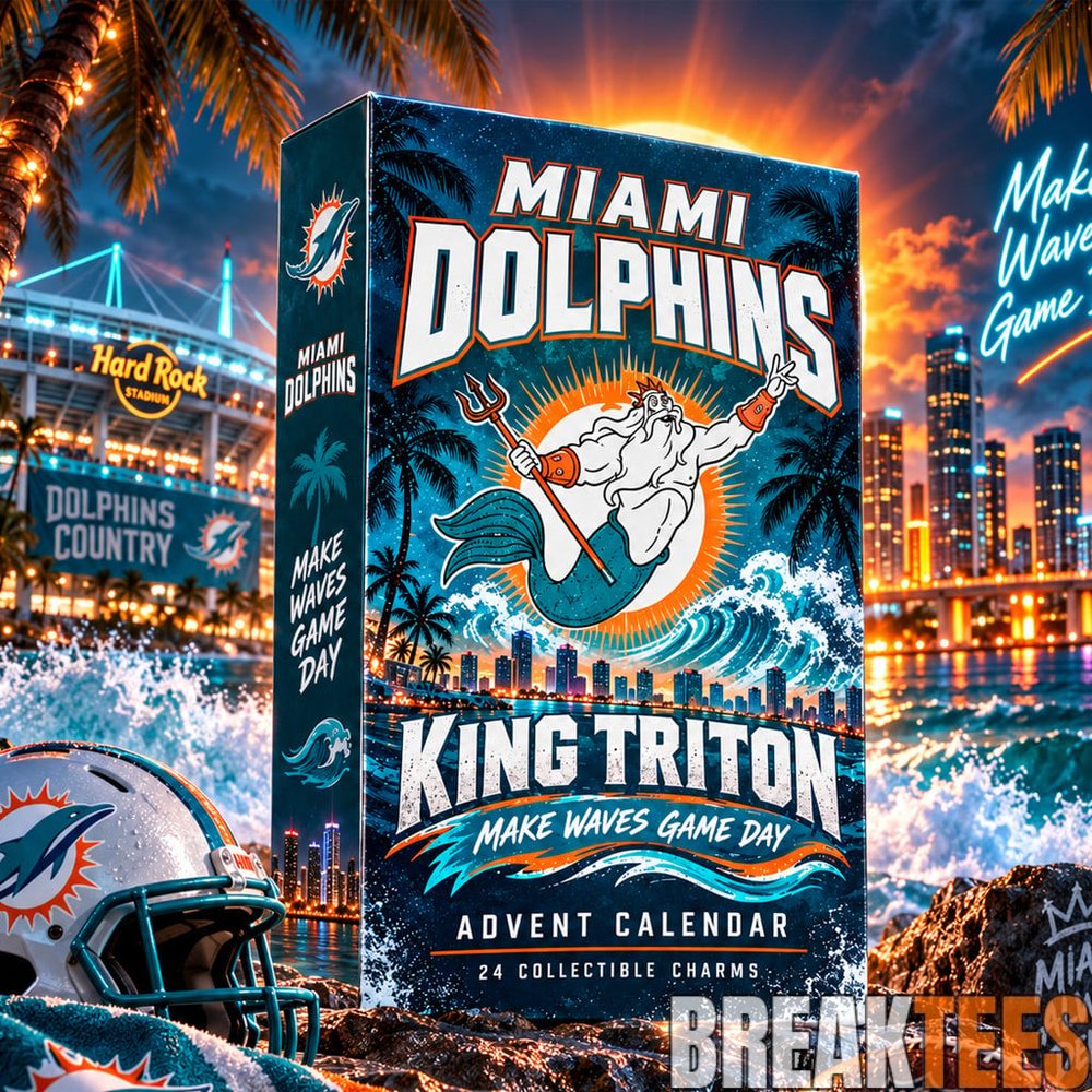 Miami Dolphins x King Triton Game Day 2026 Advent Calendar – 24 Collectible Charms Miami Dolphins x King Triton Game Day 2026 Advent Calendar – 24 Collectible Charms