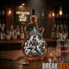 Mighty Ducks Of Anaheim Hockey Mask Glass Whiskey Decanter Mighty Ducks Of Anaheim Hockey Mask Glass Whiskey Decanter