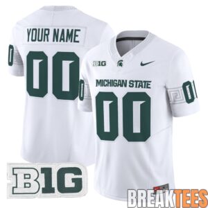 Michigan State Spartans 2026 Custom Football Jersey - Stitched 1 Michigan State Spartans 2026 Custom Football Jersey - Stitched 1