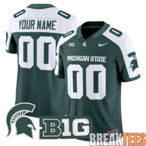 Michigan State Spartans 2026 Custom Football Jersey - Stitched 3 Michigan State Spartans 2026 Custom Football Jersey - Stitched 3