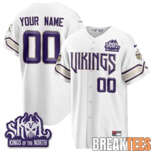 Minnesota Vikings 2026 Rivalries Edition Custom Baseball Jersey - Stitched 1