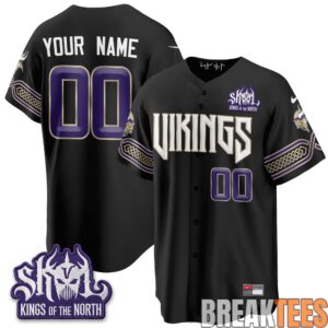 Minnesota Vikings 2026 Rivalries Edition Custom Baseball Jersey - Stitched 2