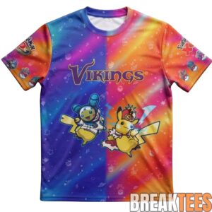 Minnesota Vikings x Pokemon 2026 Graphic T-Shirt