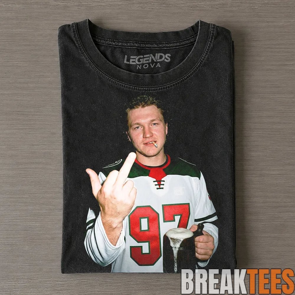 Minnesota Wild Kirill Kaprizov Drunk & Smoke Tee Minnesota Wild Kirill Kaprizov Drunk & Smoke Tee