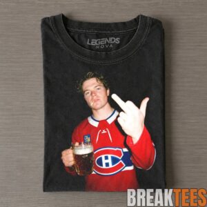 Montreal Canadiens Cole Caufield Drinking & Middle Finger Tee