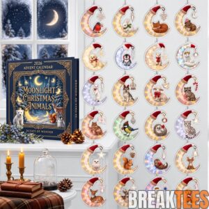 Moonlight Christmas Animals Advent Calendar 2026 for Christmas and Animal Lovers