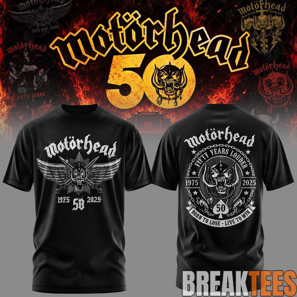 Motorhead 50 Years Anniversary Collections Tee Motorhead 50 Years Anniversary Collections Tee