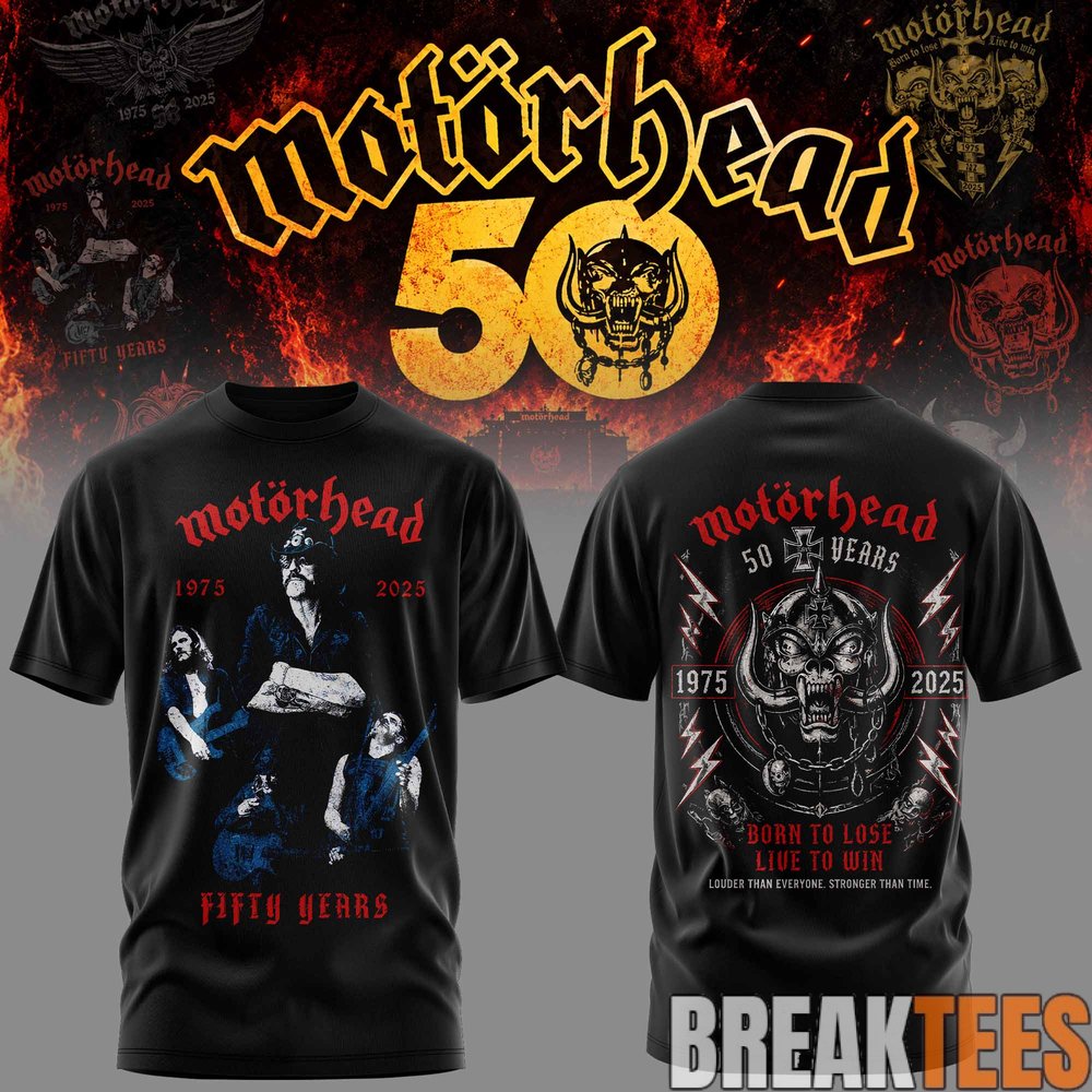 Motorhead 50 Years Anniversary Collections Tee Motorhead 50 Years Anniversary Collections Tee