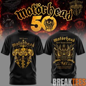 Motorhead 50 Years Anniversary Collections Tee 3 Motorhead 50 Years Anniversary Collections Tee 3