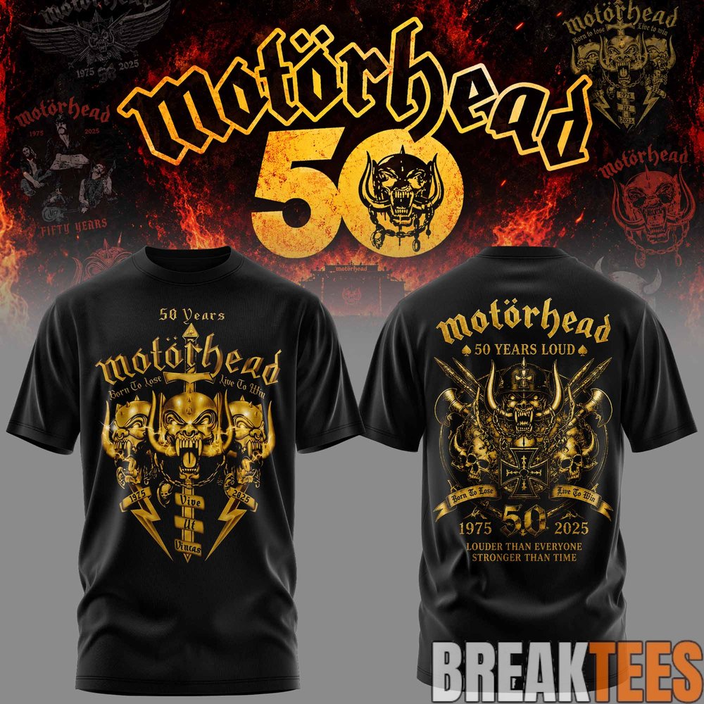 Motorhead 50 Years Anniversary Collections Tee Motorhead 50 Years Anniversary Collections Tee