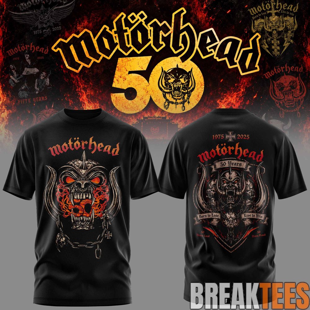 Motorhead 50 Years Anniversary Collections Tee Motorhead 50 Years Anniversary Collections Tee