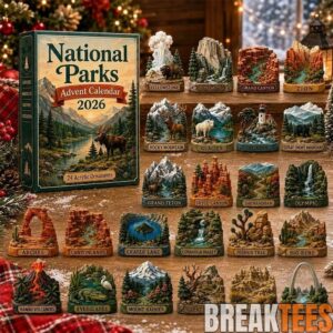 National Parks Advent Calendar Collector’s Edition 2026 Acrylic Ornaments Set