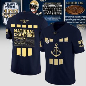 Navy Midshipmen 100th Anniversary National Champions Football Jersey
