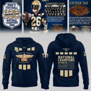 Navy Midshipmen 100th Anniversary National Champions Hoodie 1