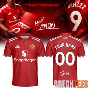 Nemzzz x Manchester United FC “LOCKED IN TOUR” 2026 Signed Jersey Custom