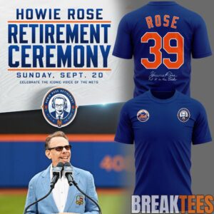 New York Mets Howie Rose 39 Years The Iconic Voice Of The Mets Exclusive T-Shirt 1