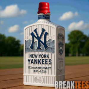 New York Yankees 122nd Anniversary Whiskey Bottle 1