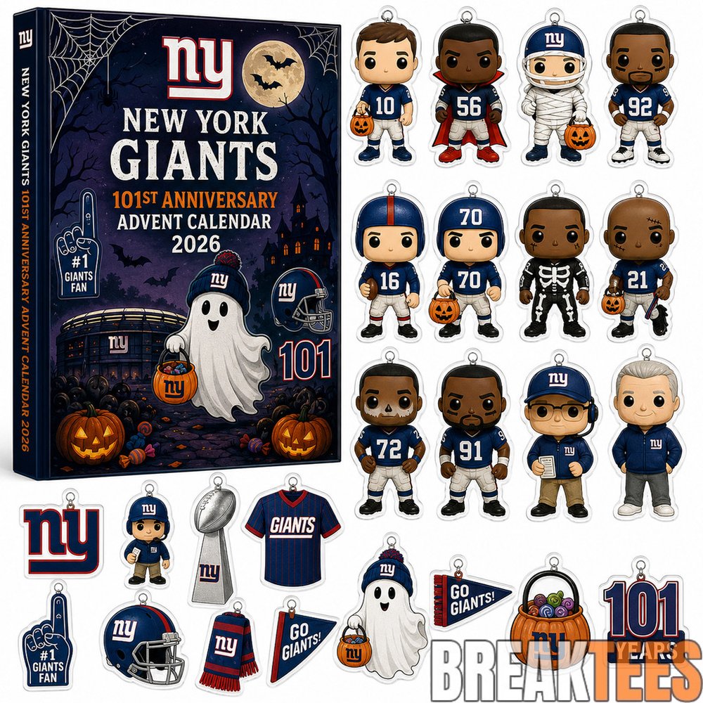 New York Giants 101th Anniversary Halloween Advent Calendar 2026 for Football Fans New York Giants 101th Anniversary Halloween Advent Calendar 2026 for Football Fans