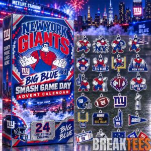 New York Giants x Big Blue Smash Game Day Advent Calendar 2026 – 24 Collectible Charms