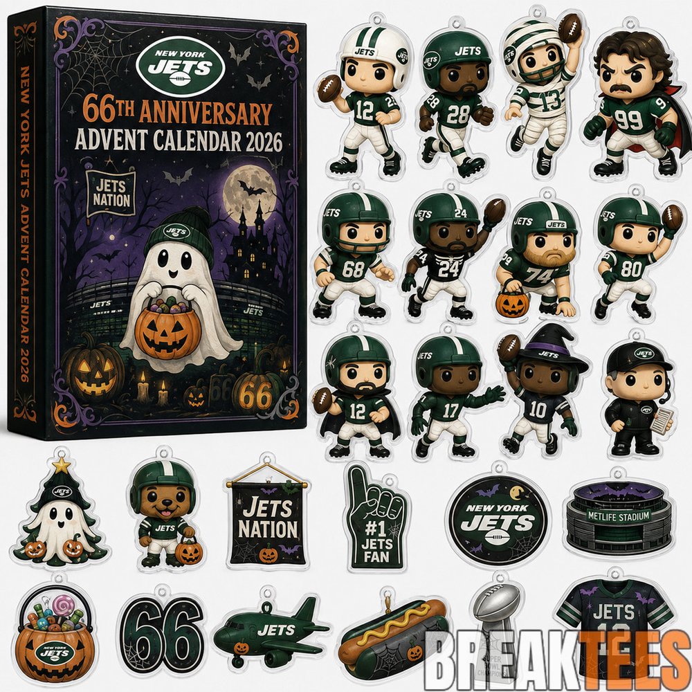 New York Jets 66th Anniversary Halloween Advent Calendar 2026 for Football Fans New York Jets 66th Anniversary Halloween Advent Calendar 2026 for Football Fans
