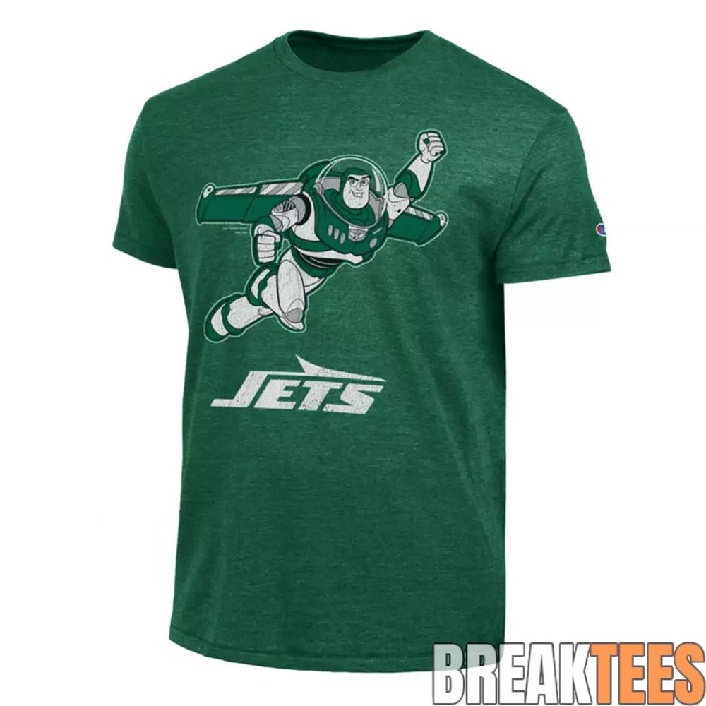 New York Jets x Buzz Lightyear 2026 Graphic T-Shirt New York Jets x Buzz Lightyear 2026 Graphic T-Shirt